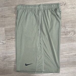 Nike Men's Olive Green Athletic Shorts